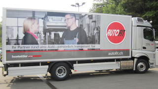 Lastwagenbeschriftung Autofit Hostettler AG