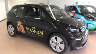 BMW i3 Beschriftung Magnum Glacé Unilever Schweiz