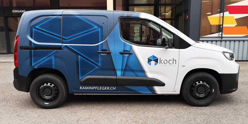 Fahrzeugbeschriftung Koch Wärmepflege GmbH